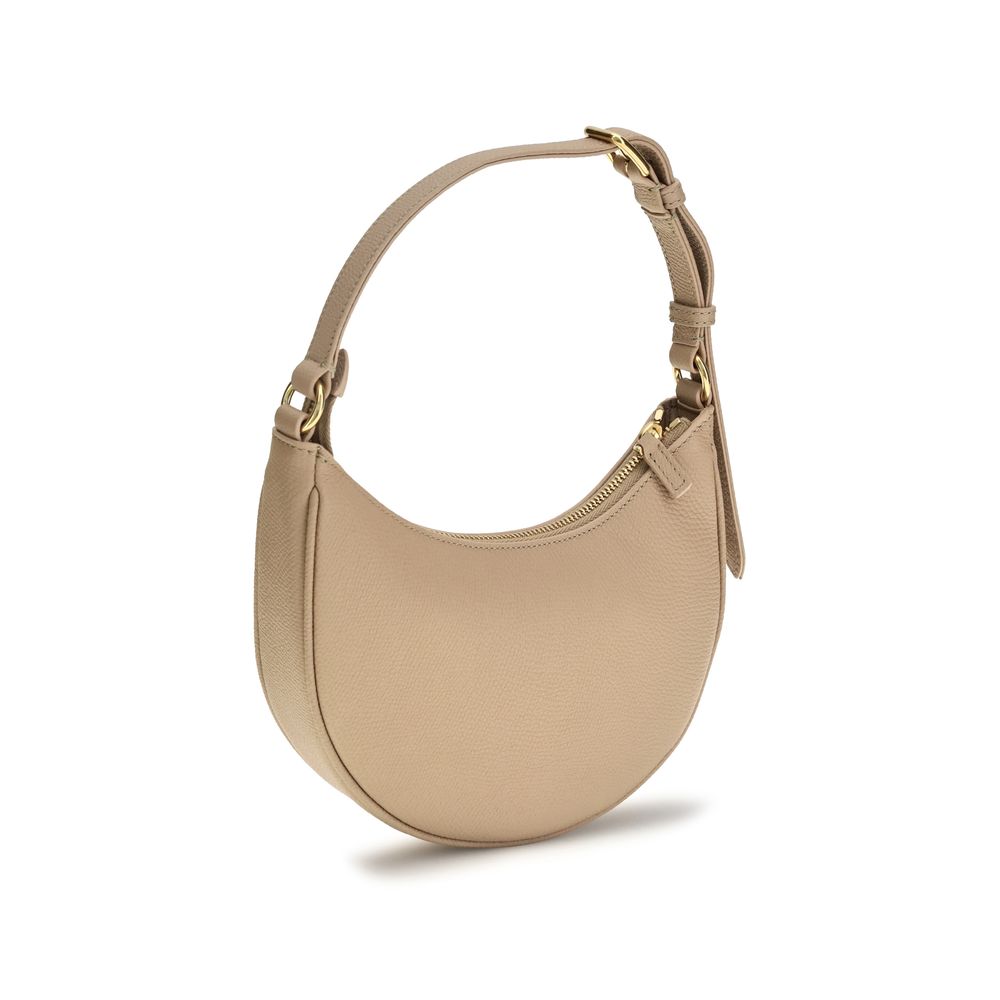 Valentino Garavani VLogo Signature Beige Mini Hobo Shoulder Bag