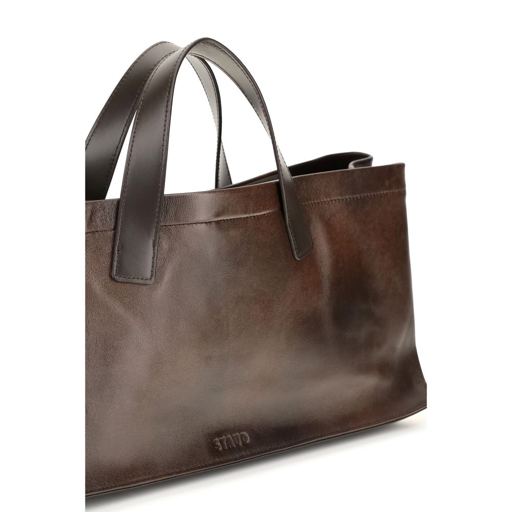 Staud Port Brown Tote Handbag