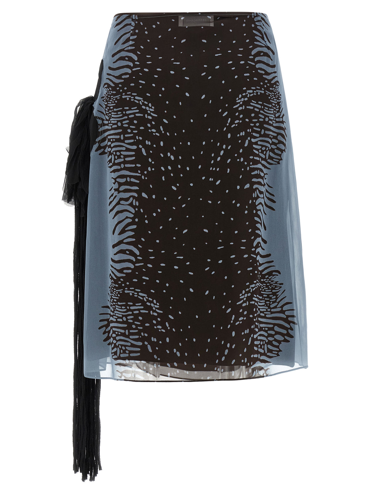 Ferragamo Animal Print Midi Skirt