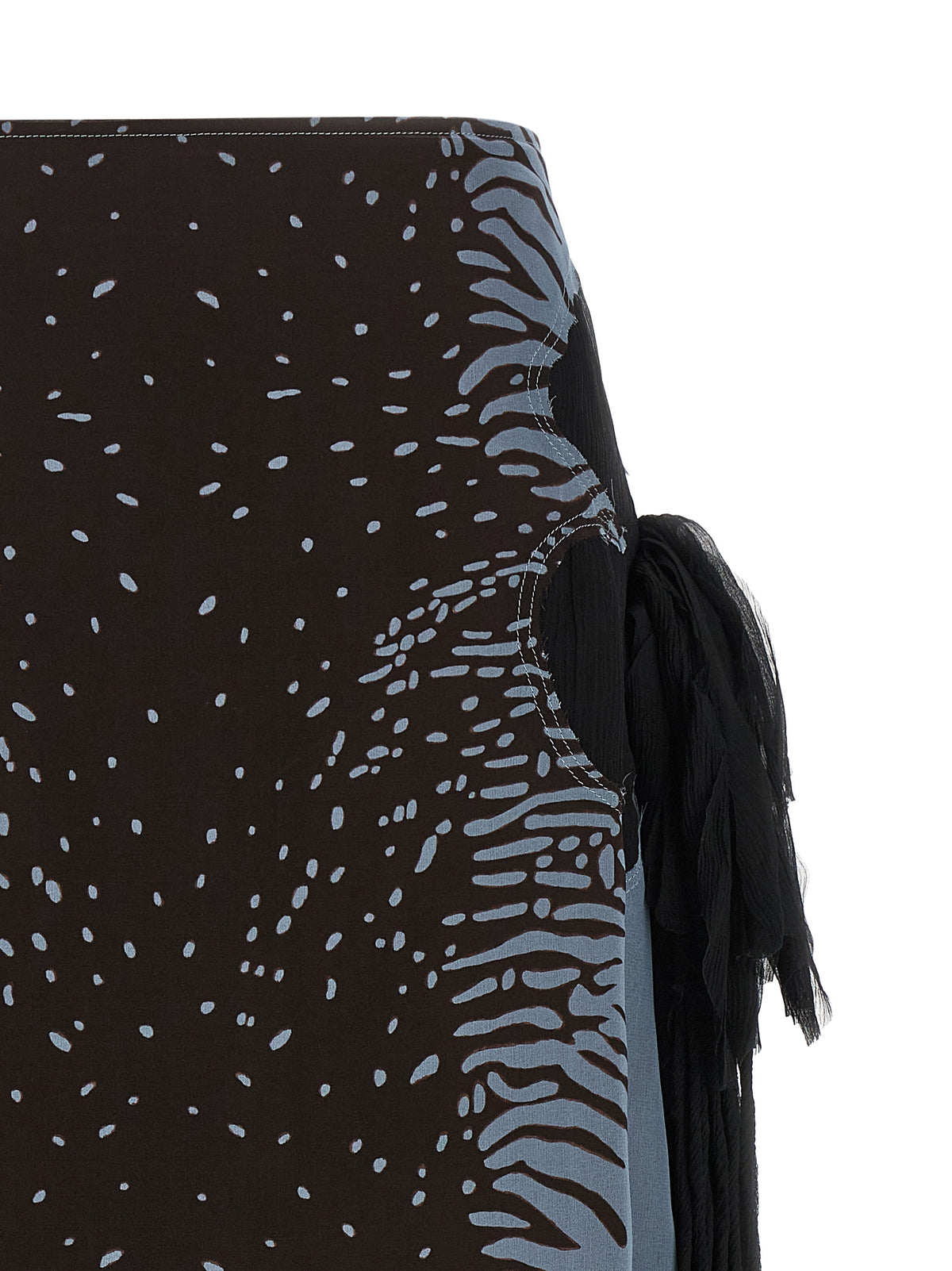 Ferragamo Animal Print Midi Skirt