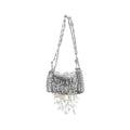 Rabanne 1969 Pearl Fringe Nano Shoulder Bag
