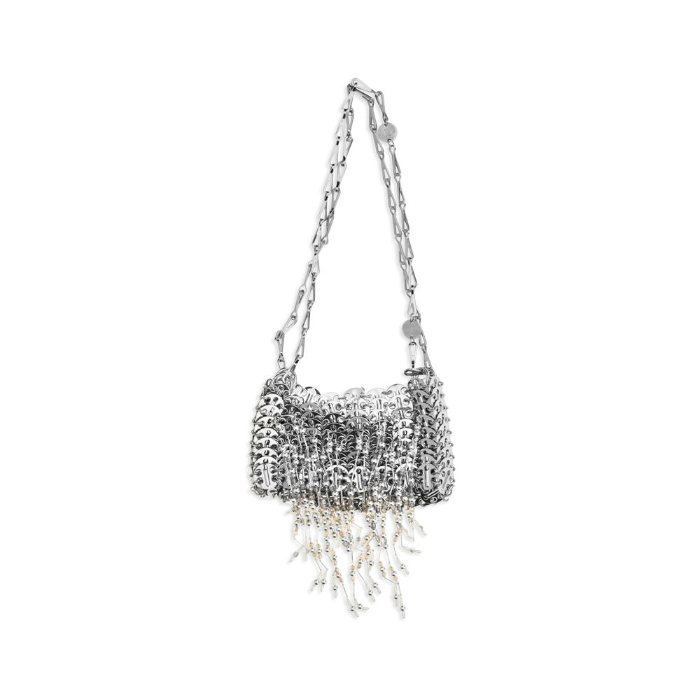Rabanne 1969 Pearl Fringe Nano Shoulder Bag