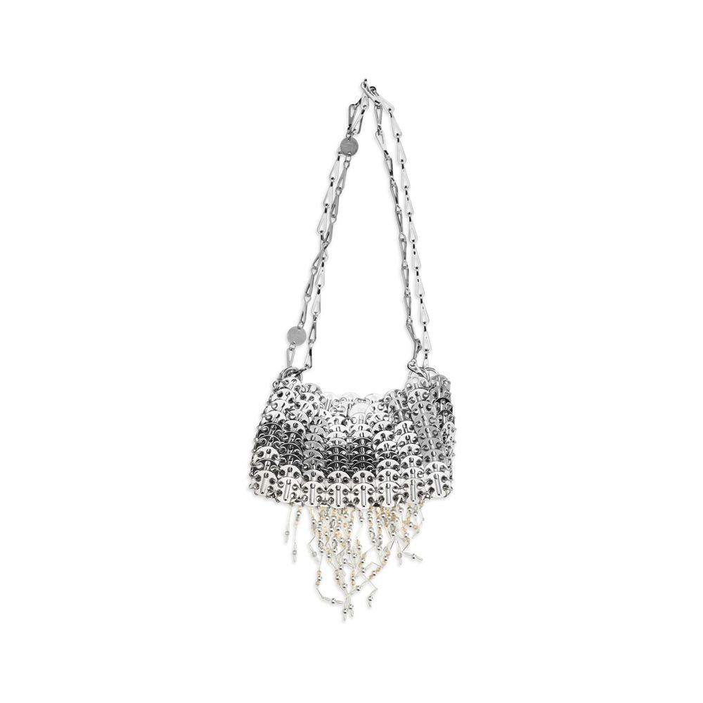 Rabanne 1969 Pearl Fringe Nano Shoulder Bag