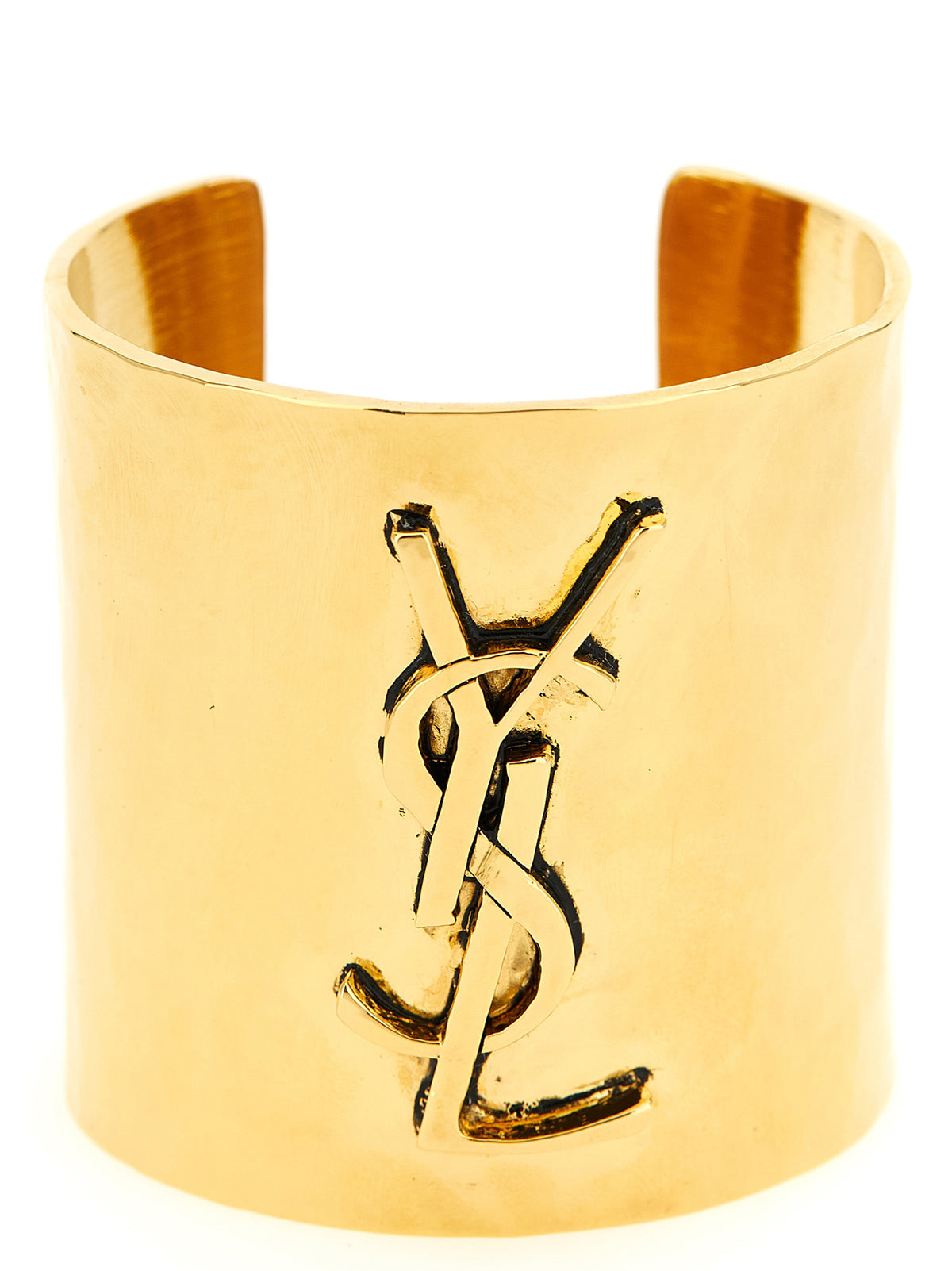 Saint Laurent Cassandre Hammered Bangle