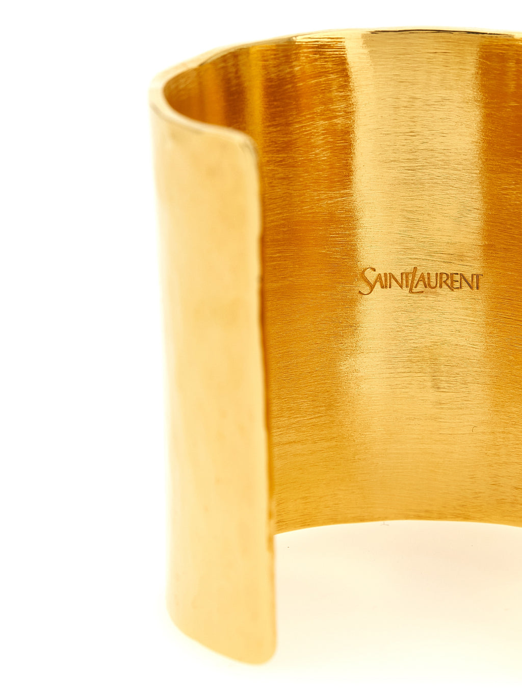 Saint Laurent Cassandre Hammered Bangle