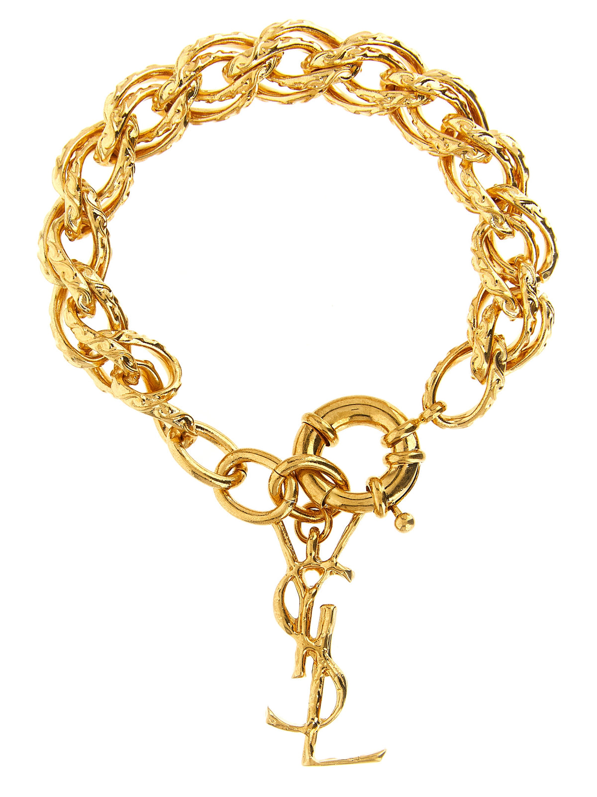 Saint Laurent Cassandre String Chain Bracelet
