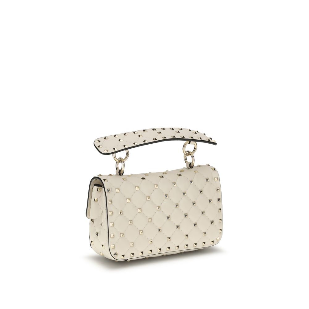 Valentino Garavani Rockstud Spike Ivory Mini Top Handle Bag