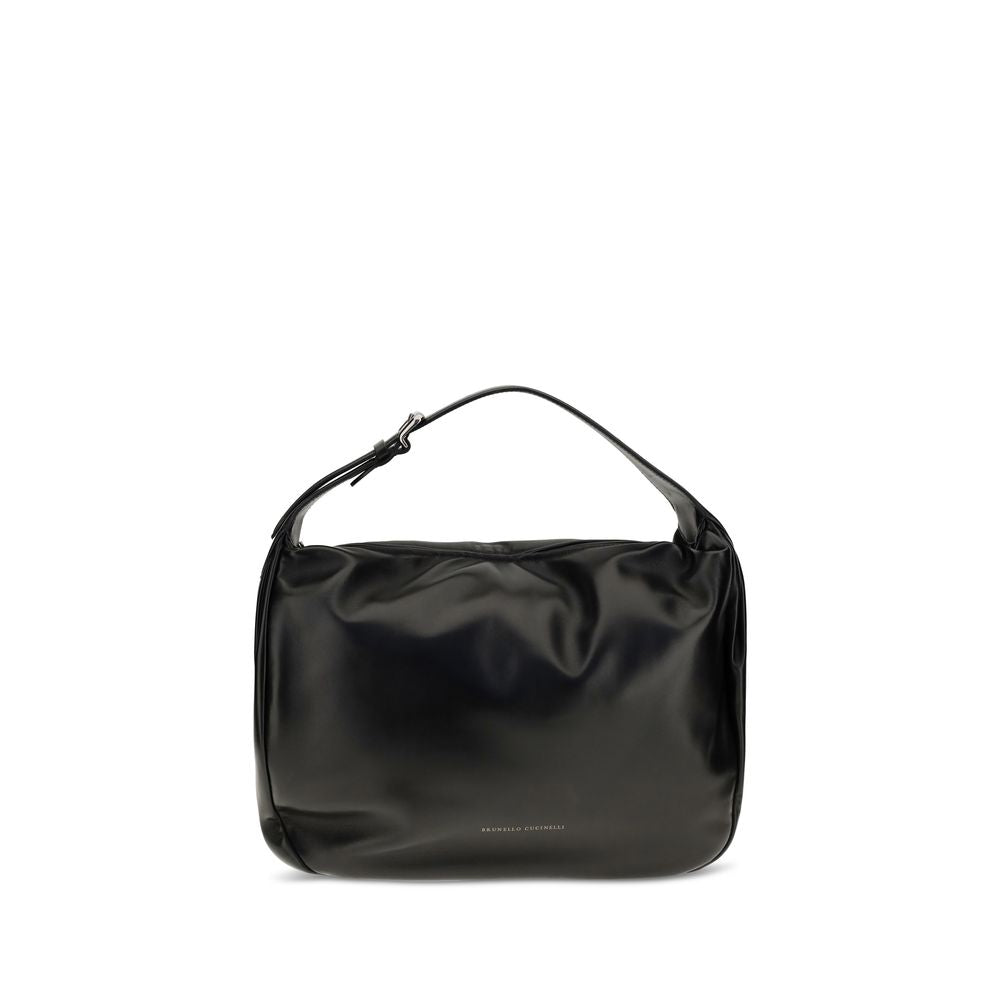 Brunello Cucinelli Boule Black Shoulder Bag