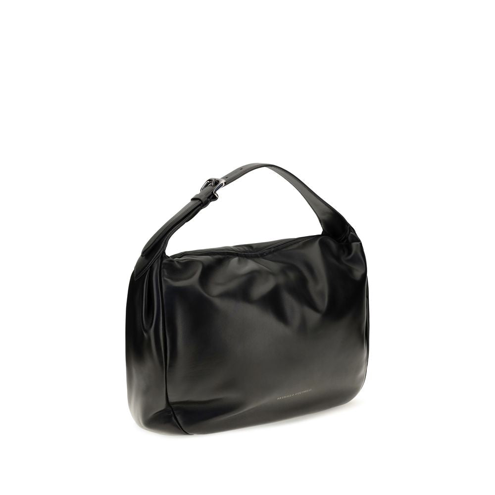 Brunello Cucinelli Boule Black Shoulder Bag