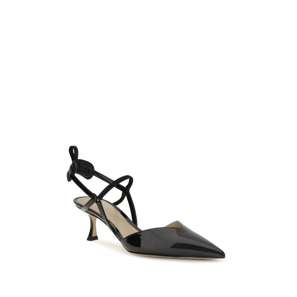 Fendi Black Calf Leather Pumps
