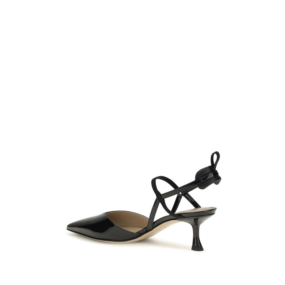 Fendi Black Calf Leather Pumps