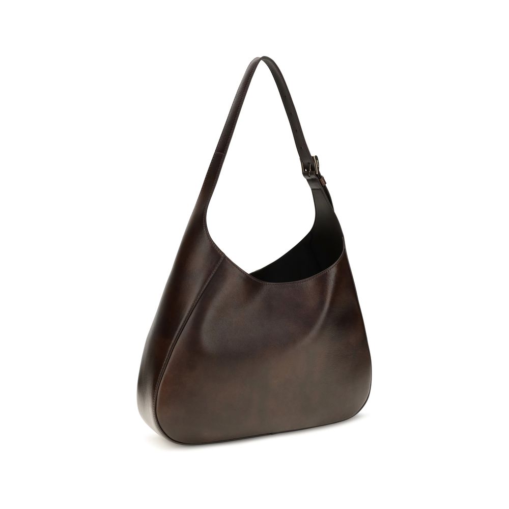 Prada Boogie Brown Medium Shoulder Bag