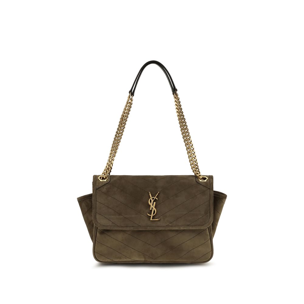 Saint Laurent Niki Tripouch Brown Shoulder Bag