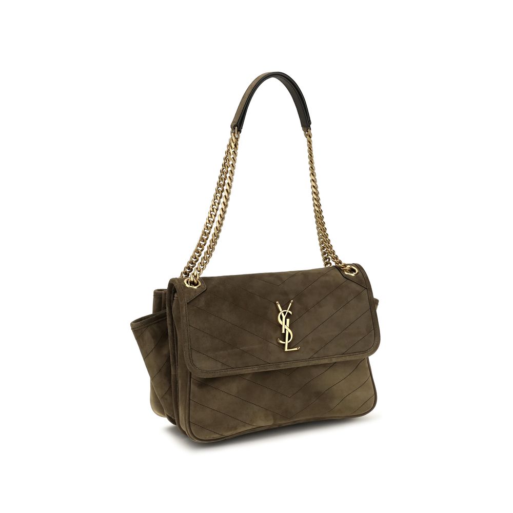 Saint Laurent Niki Tripouch Brown Shoulder Bag