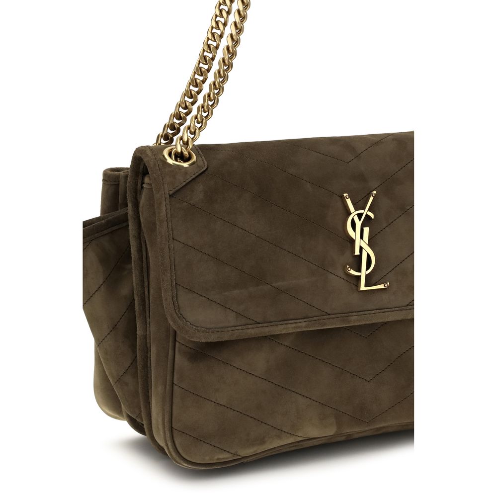 Saint Laurent Niki Tripouch Brown Shoulder Bag