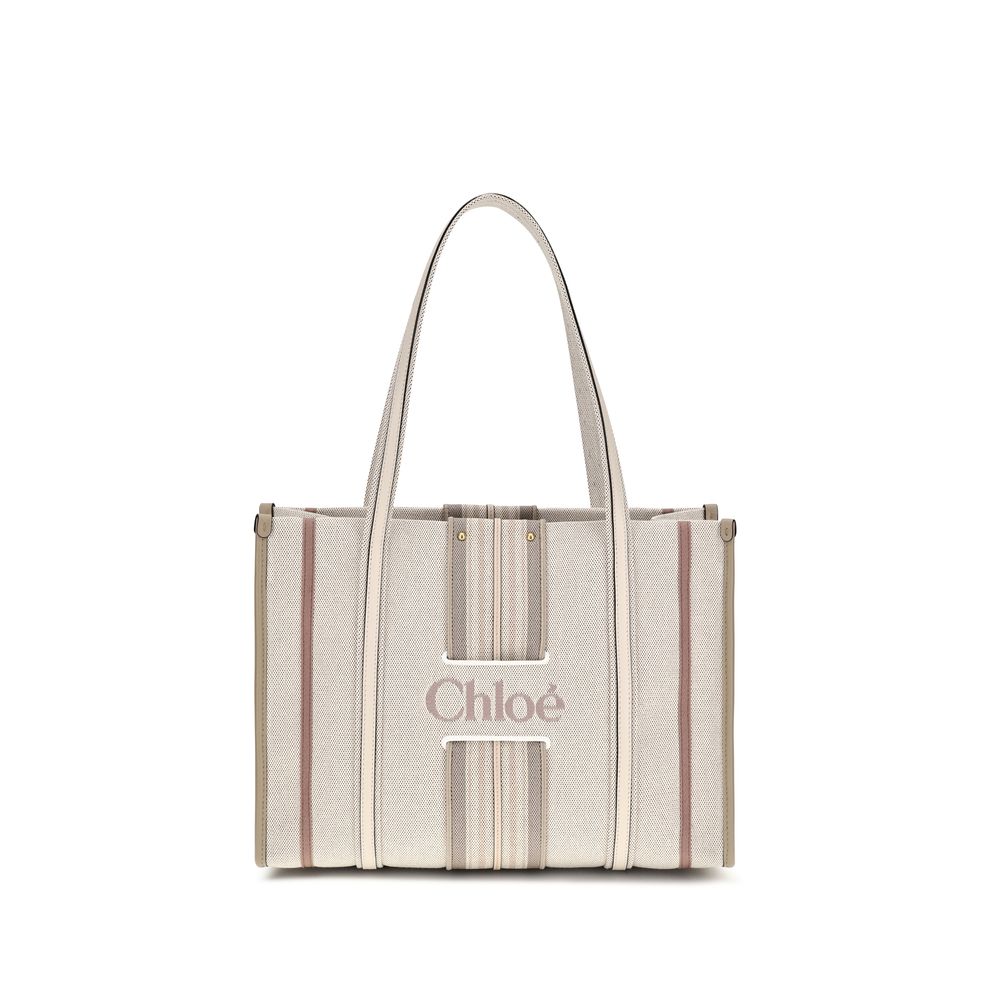 Chloé Woody Loop Beige Tote Bag