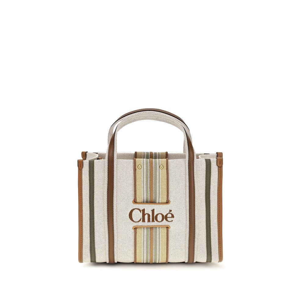 Chloé Woody Loop Beige Small Tote Bag