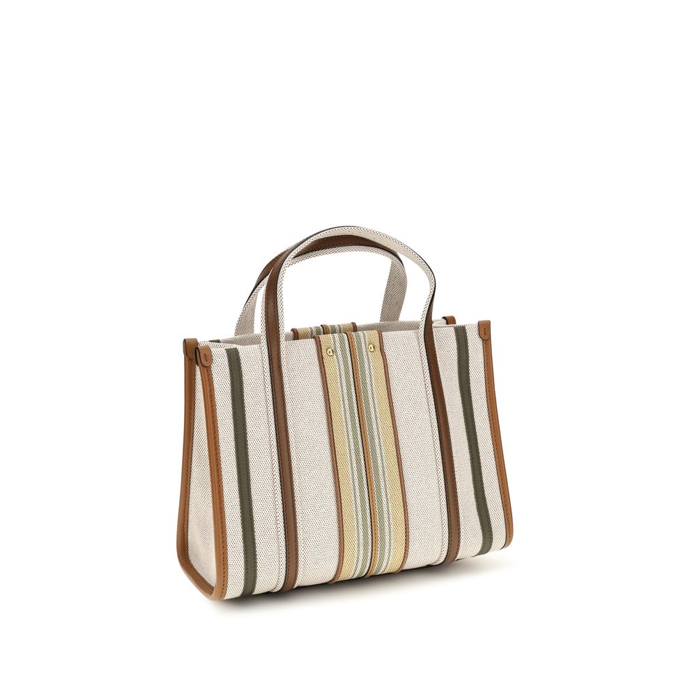 Chloé Woody Loop Beige Small Tote Bag