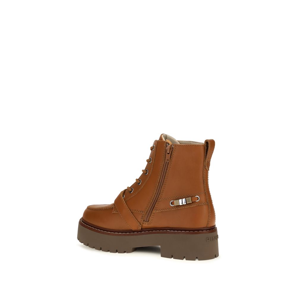 PINKO Margaret 03 Buckle Platform Ankle Boots