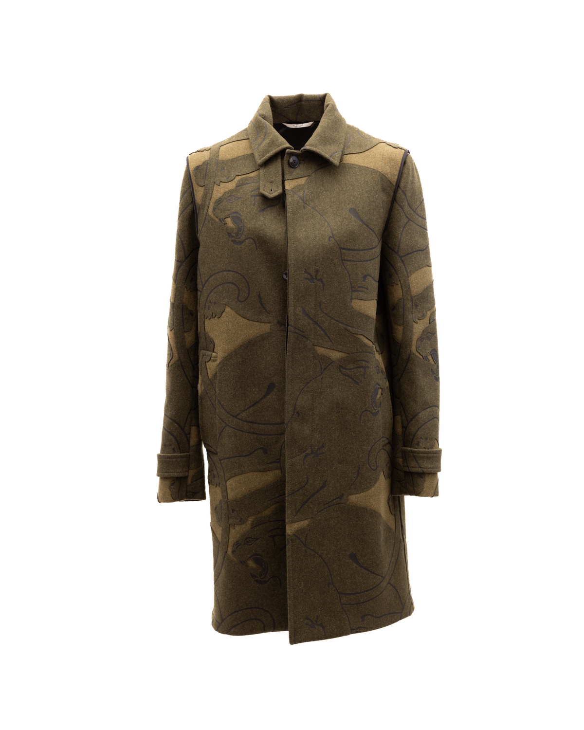 Valentino Garavani Green Wool Coat