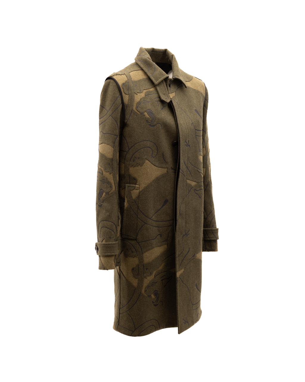 Valentino Garavani Green Wool Coat