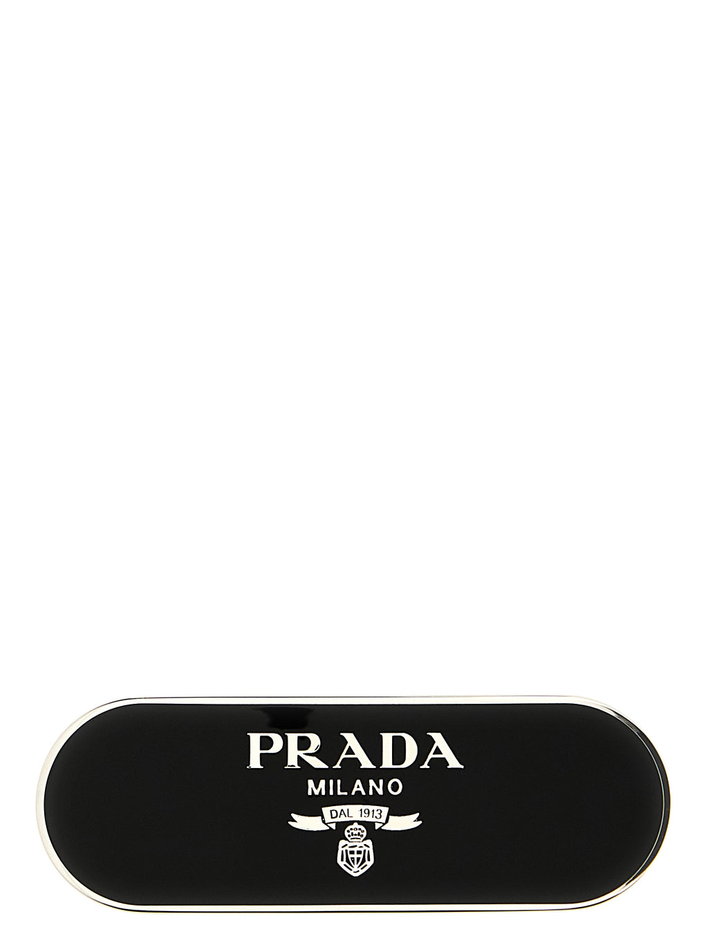 Prada Black Stainless Hair Clip
