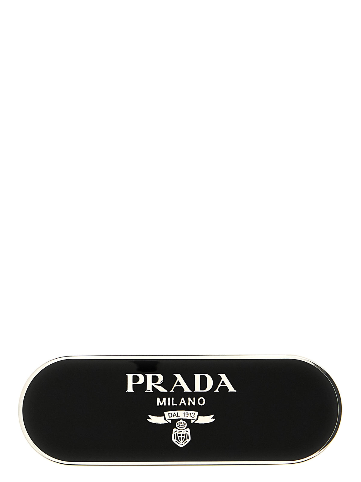 Prada Black Stainless Hair Clip