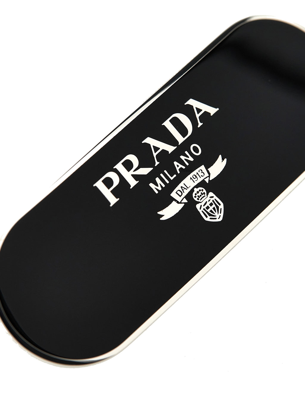 Prada Black Stainless Hair Clip