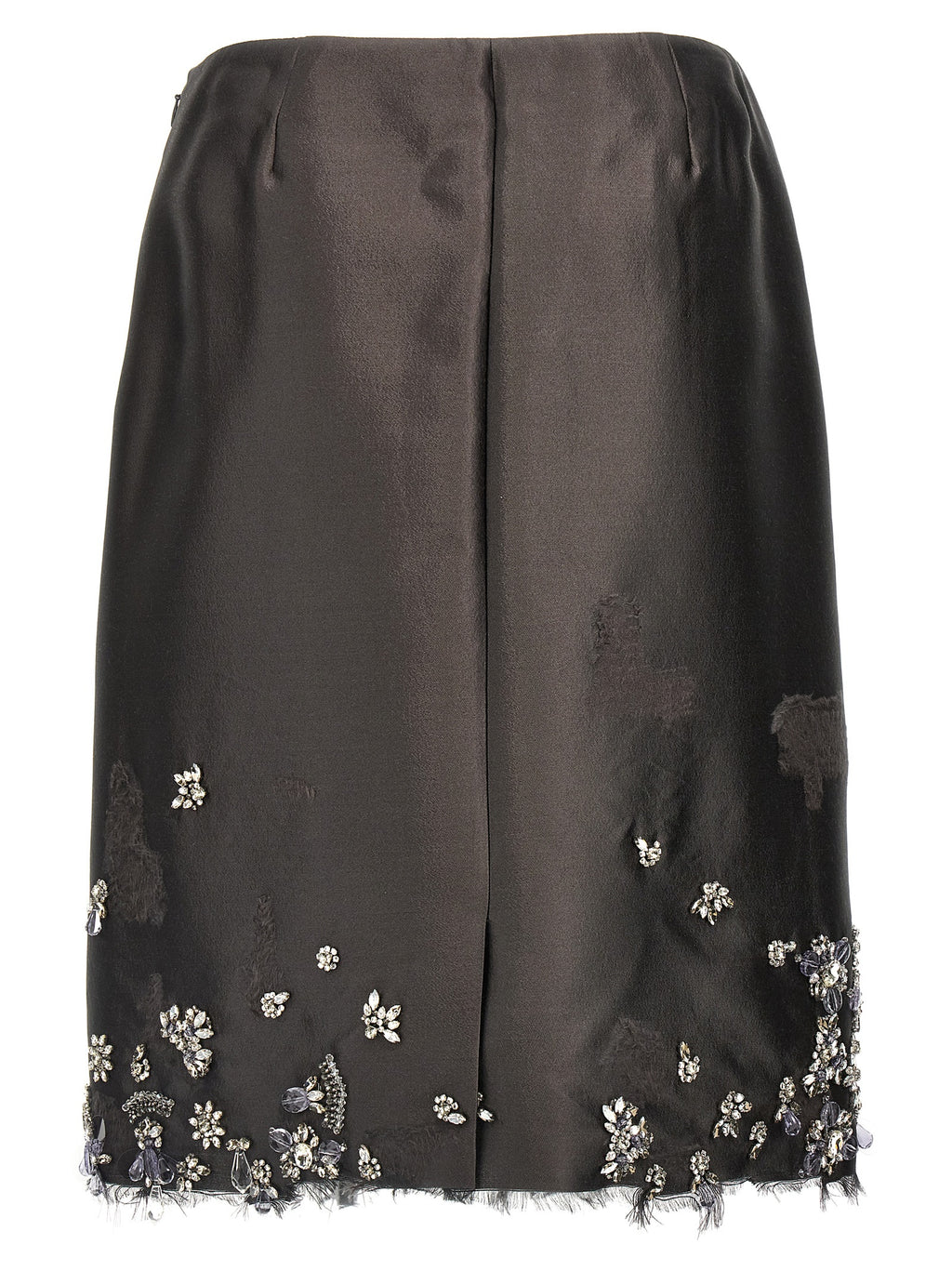 Prada Jewel Applications Midi Skirt
