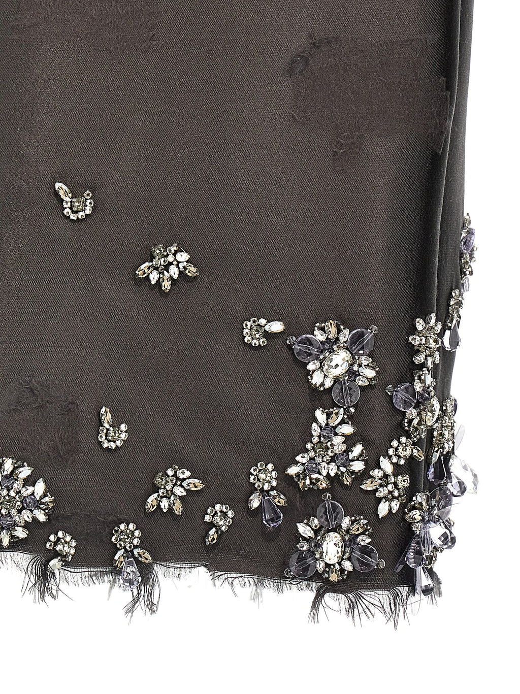 Prada Jewel Applications Midi Skirt