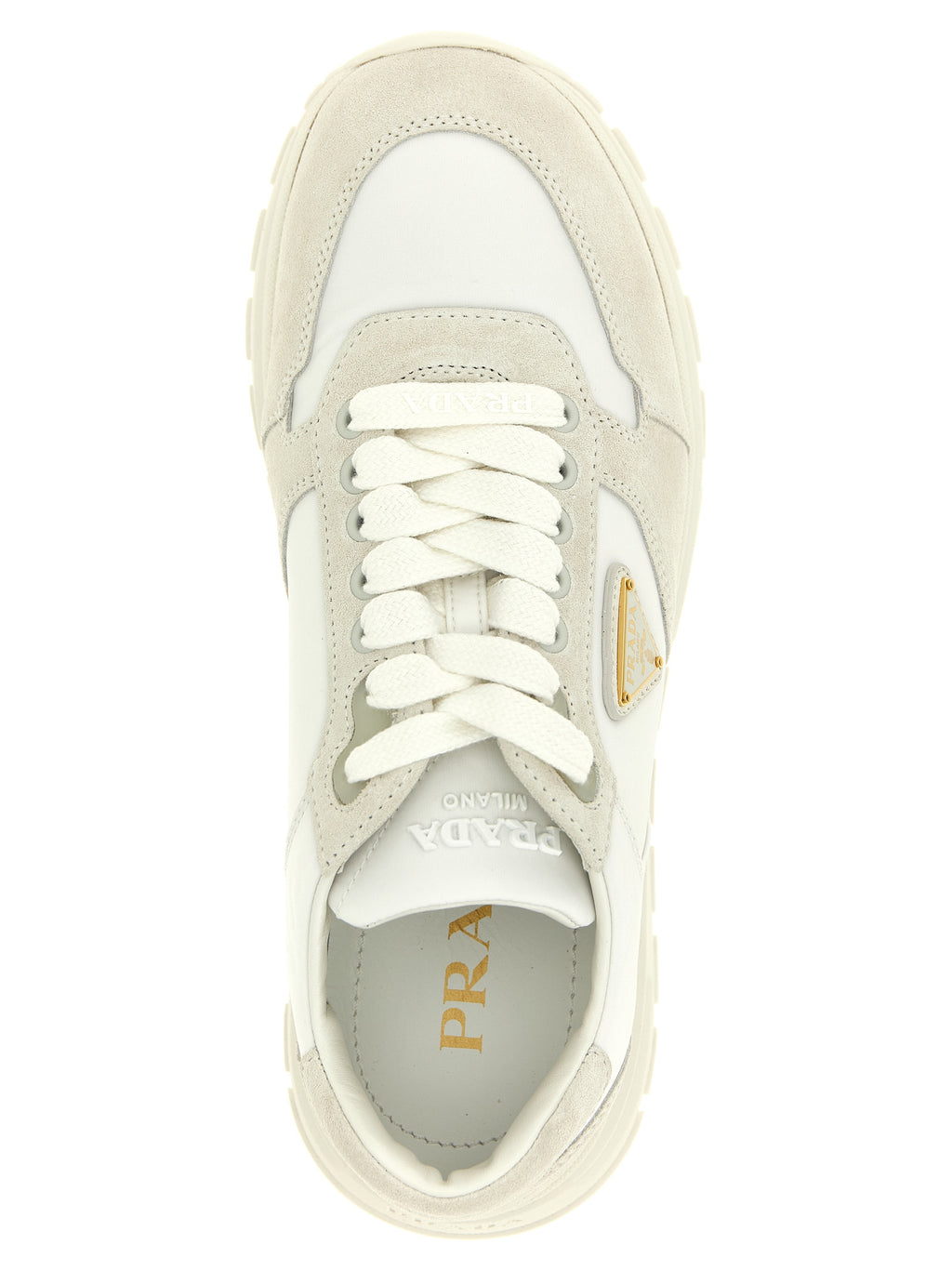 Prada White  Low Top Sneakers