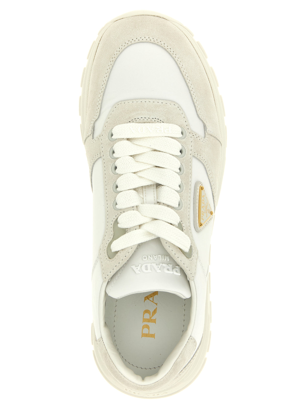 Prada White  Low Top Sneakers