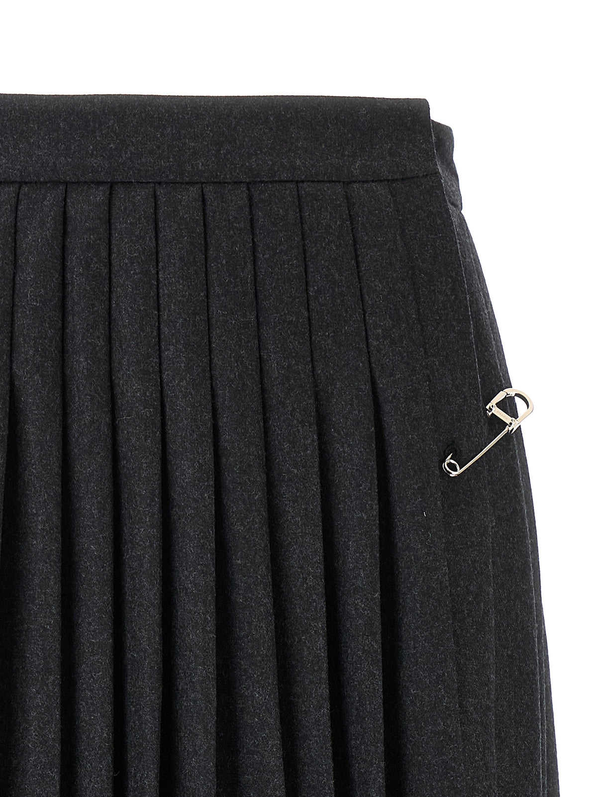 Prada Pleated Midi Skirt