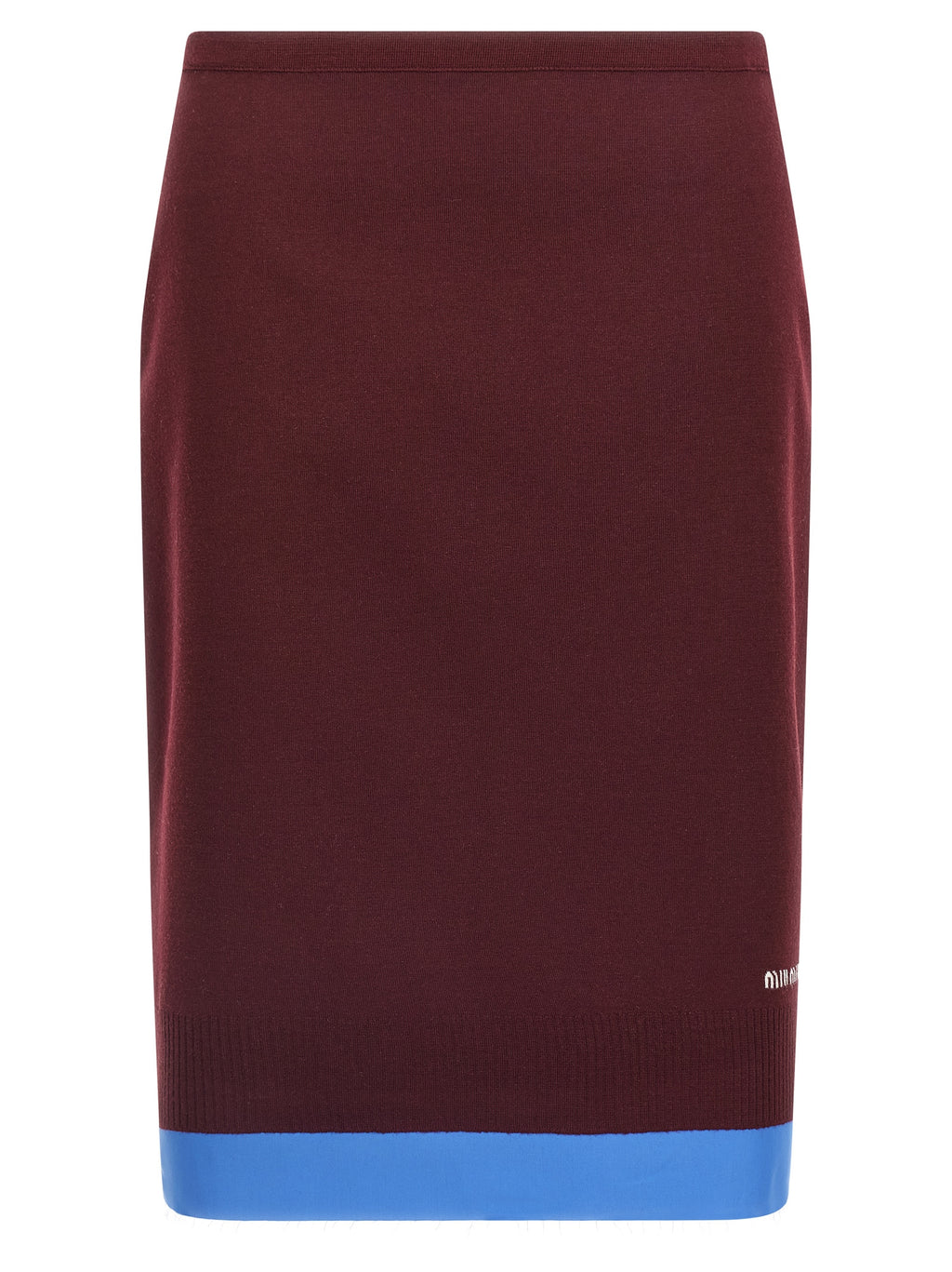 Miu Miu Double-Layer Midi Skirt