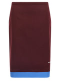 Miu Miu Double-Layer Midi Skirt