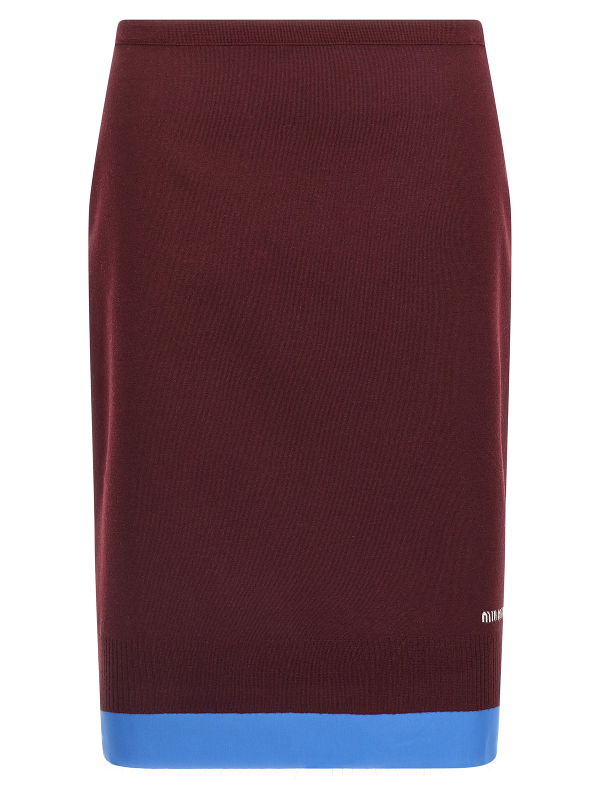 Miu Miu Double-Layer Midi Skirt