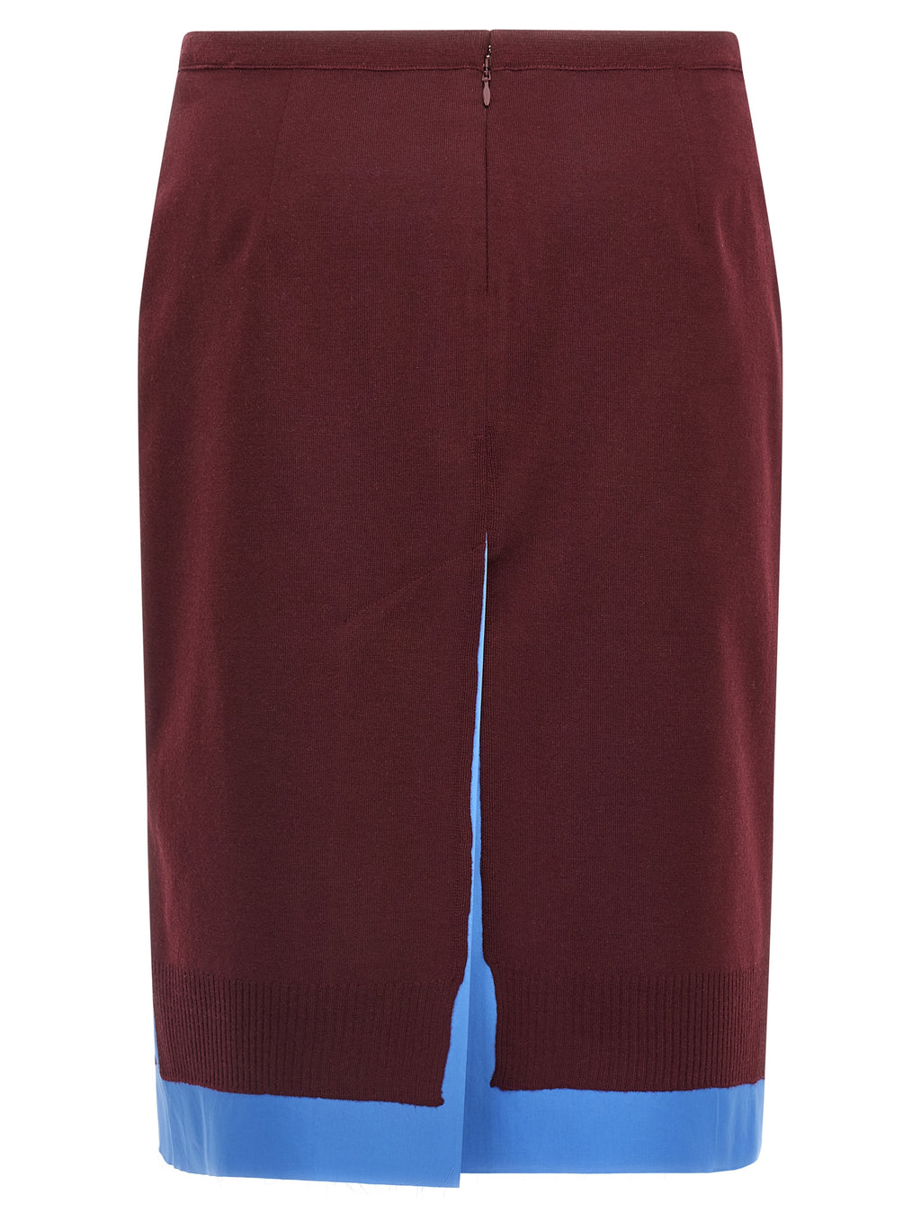 Miu Miu Double-Layer Midi Skirt
