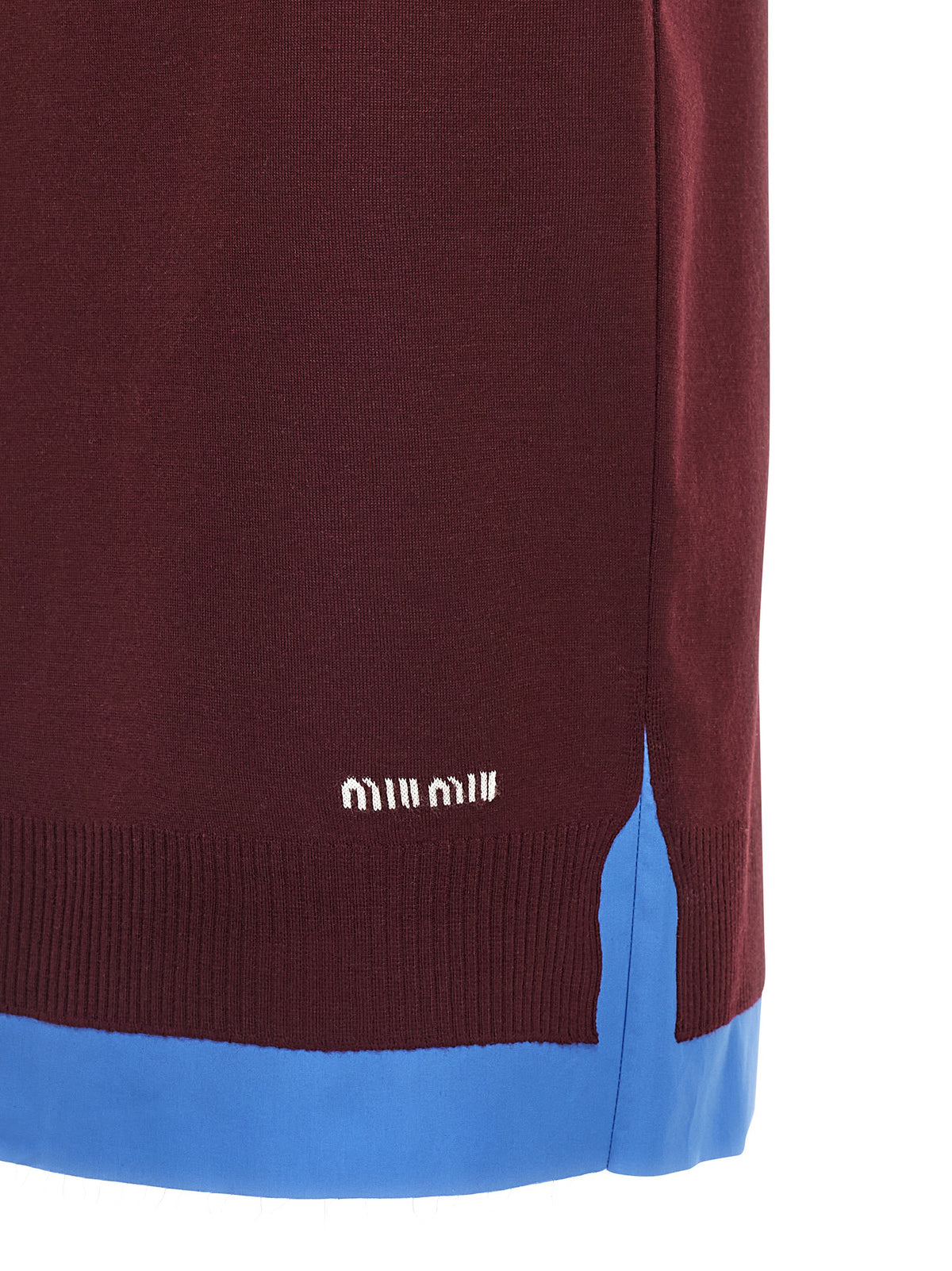 Miu Miu Double-Layer Midi Skirt