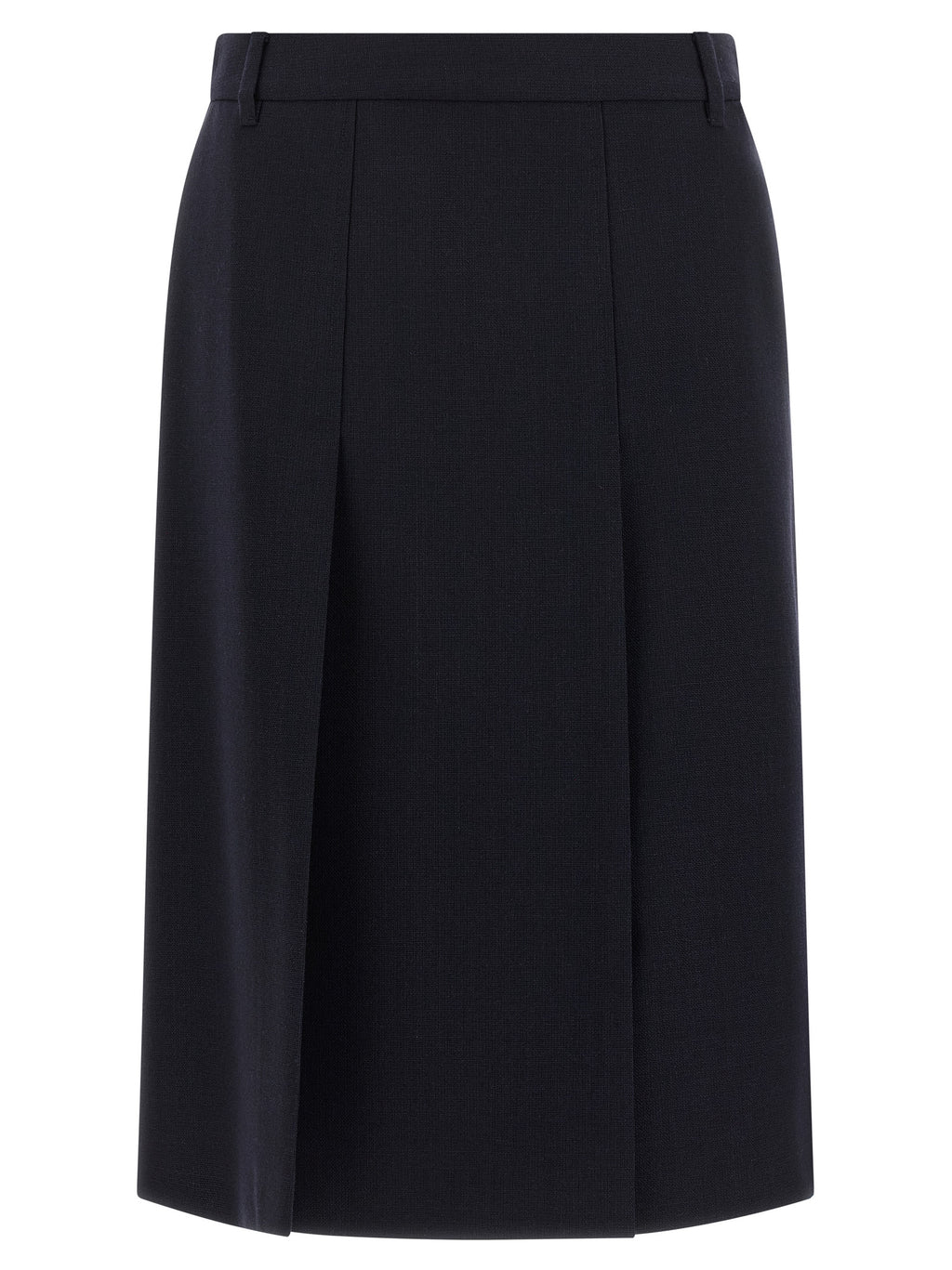 Prada Flared Multi-Split Midi Skirt