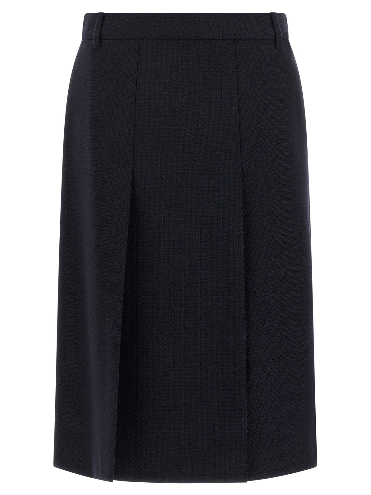 Prada Flared Multi-Split Midi Skirt