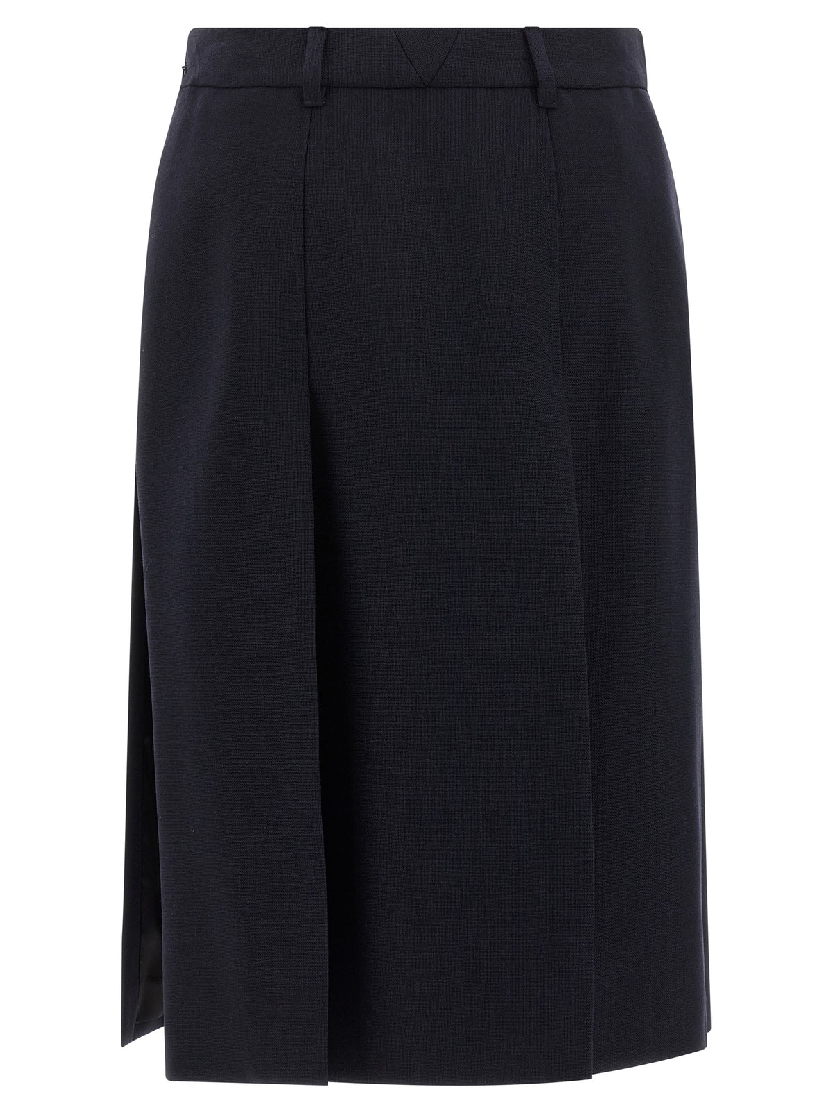Prada Flared Multi-Split Midi Skirt