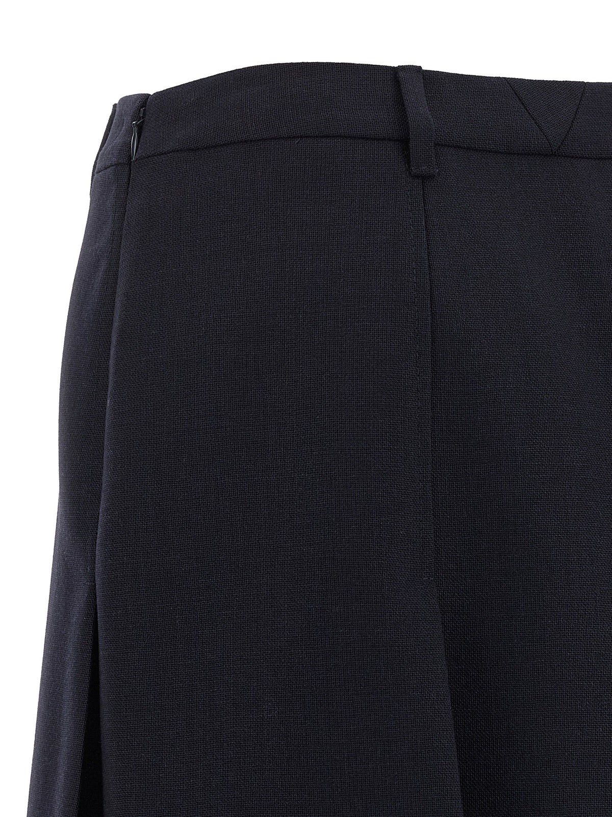 Prada Flared Multi-Split Midi Skirt