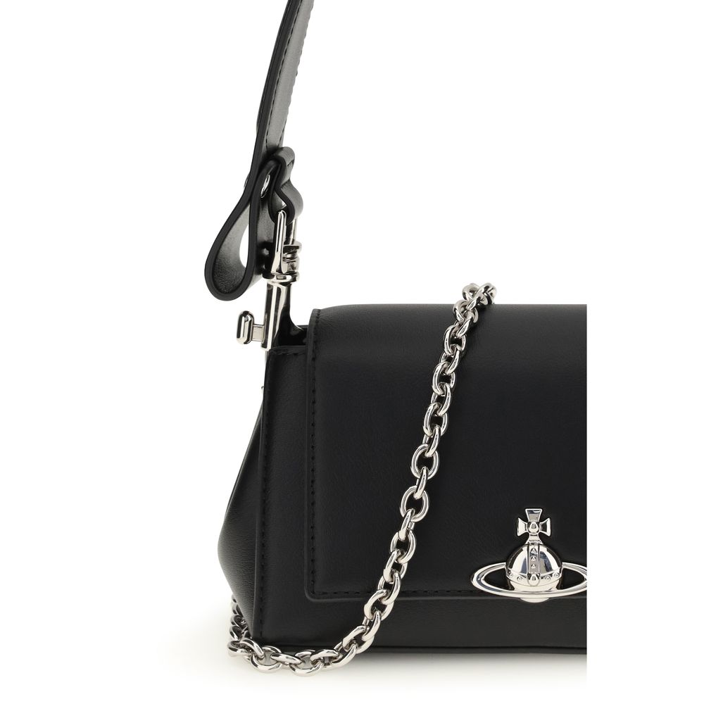 Vivienne Westwood Hazel Black Small Shoulder Bag