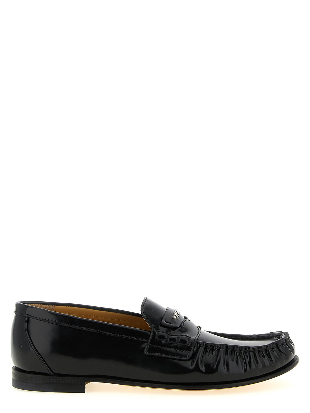 Fendi Black Leather Loafers