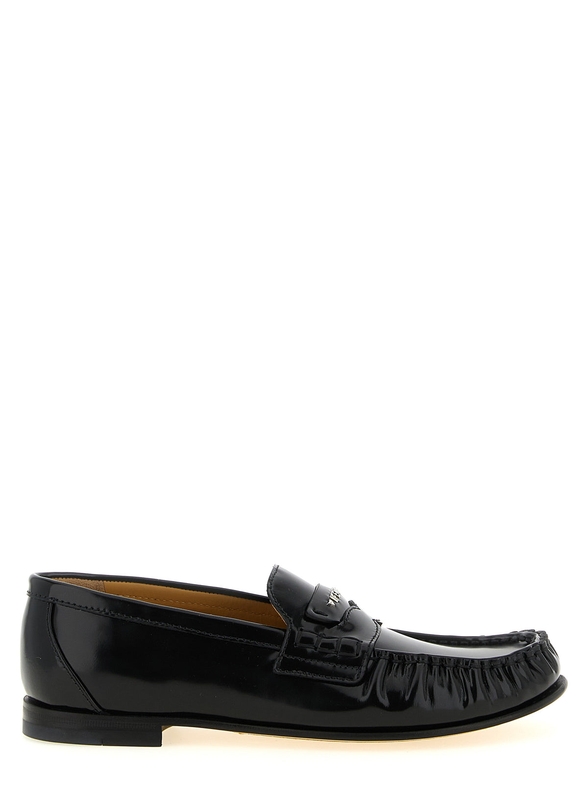 Fendi Black Leather Loafers