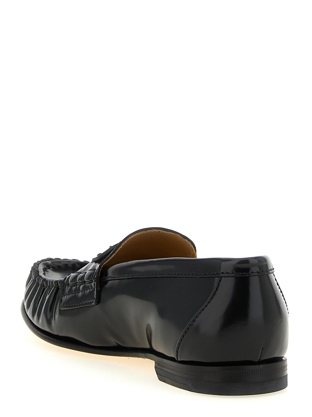 Fendi Black Leather Loafers