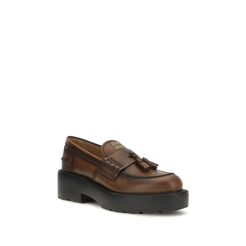 Miu Miu Tassel Platform Loafers