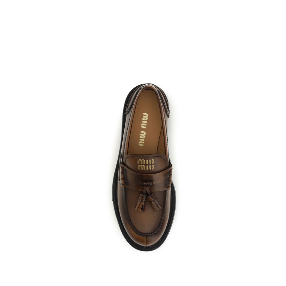 Miu Miu Tassel Platform Loafers