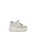 Chloé White Leather Platform Sneakers