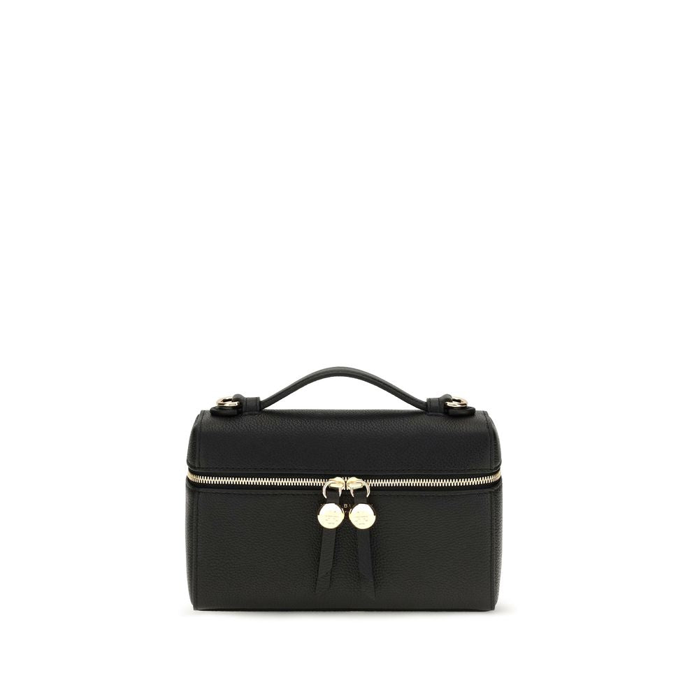 Tory Burch Romy Slim Black Top Handle Bag